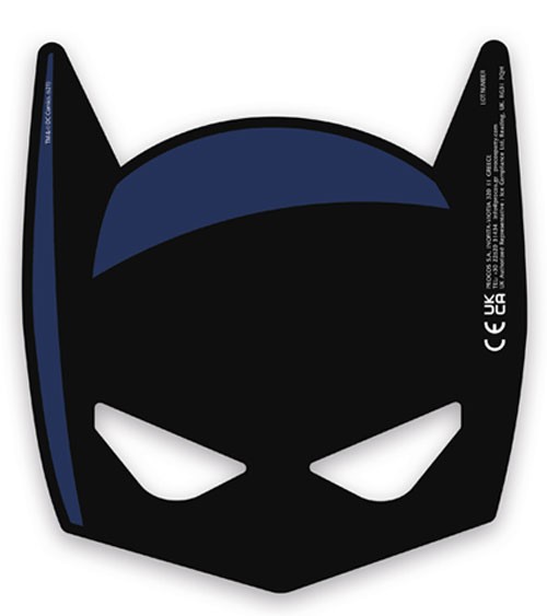 Partymasken aus Papier "Batman Rogue Rage" - 6 Stück