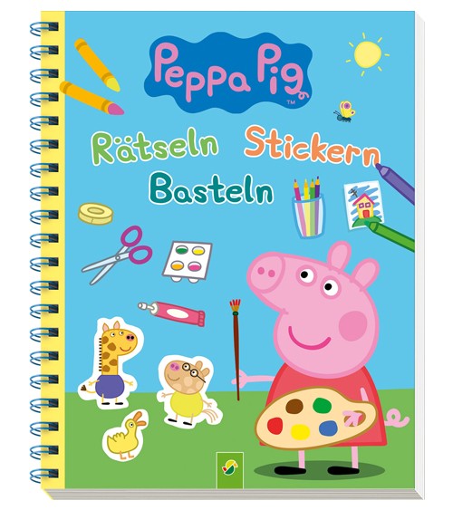 Peppa Pig - Rätseln - Stickern - Basteln