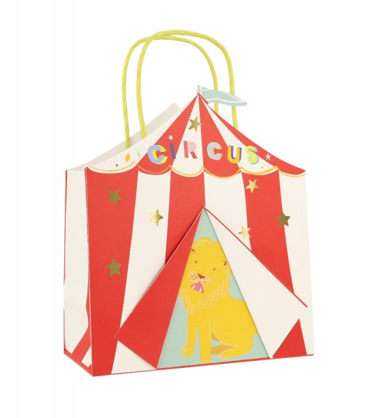 Papiertüten mit Henkel "Circus" - 8 Stück