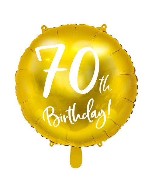 Folienballon PARTY Schrift gold ca 1,8 m Geburtstagsballon Dekoration Ballon