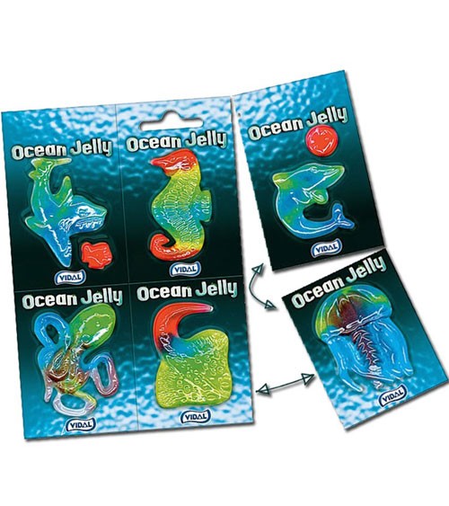 Fruchtgummi Tiere "Ocean Jelly" - 6 Stück - je 11 g