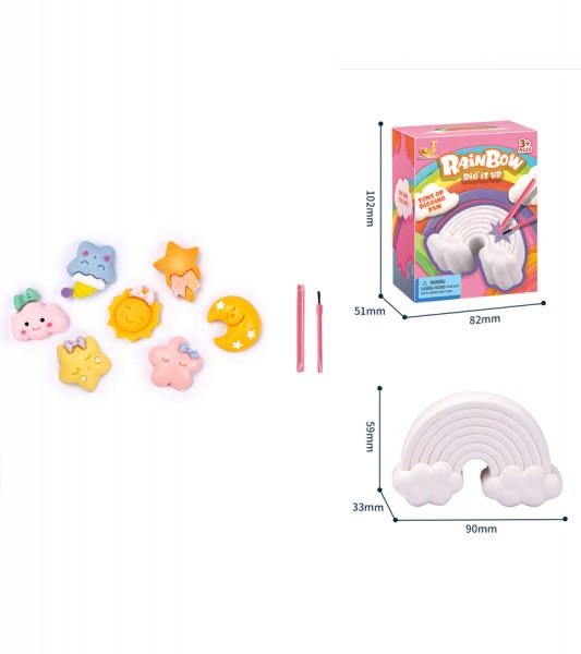 Ausgrabungs-Set "Rainbow" - sortiert
