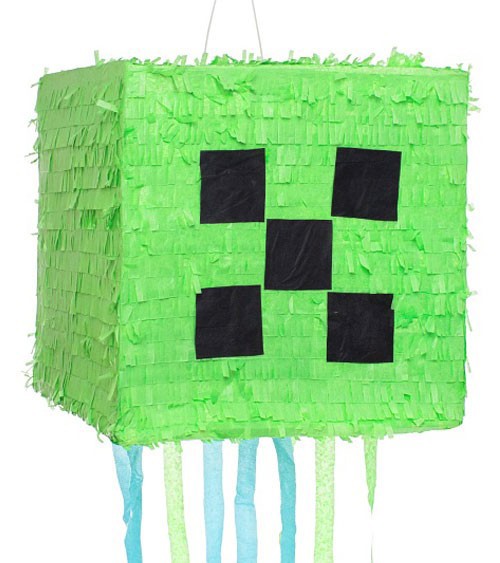 Pinata "Green Pixel" - 28 cm