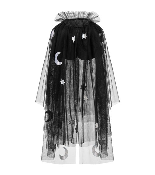 Kostüm-Umhang mit Sternen & Monden aus Tüll - One Size