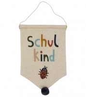 Wandbehang "Schulkind" - Marienkäfer - 22 x 32 cm