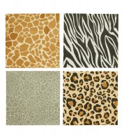 Servietten "Animal Print" in 4 Designs - 16 Stück