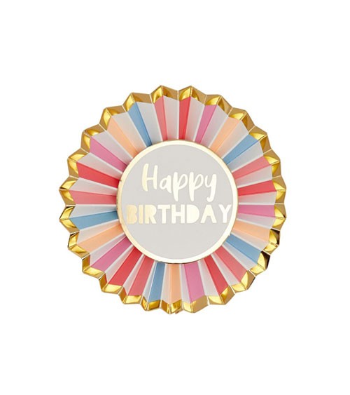 Orden "Happy Birthday" - gold & bunt