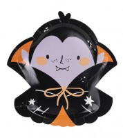 Shape-Pappteller "Dracula" - 6 Stück
