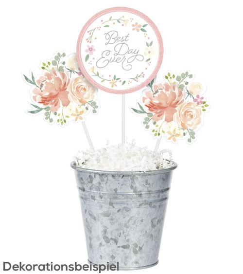 Centerpiece-Sticks "Floral Dream" - 3 Stück