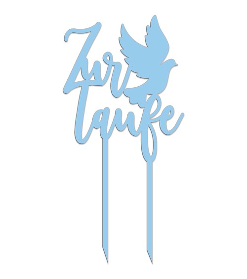 Dein Cake-Topper aus Acryl "Zur Taufe" - Farbwahl