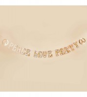 Girlande "Peace Love Party" - 2 m