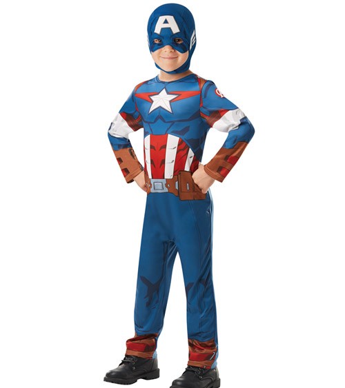 Classic-Kinderkostüm mit Haube "Captain America"