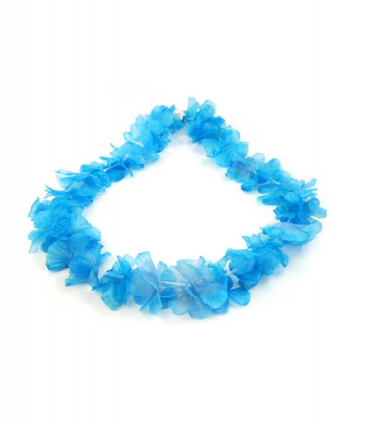 Hawaii-Kette aus Stoff - skyblue - 1 m