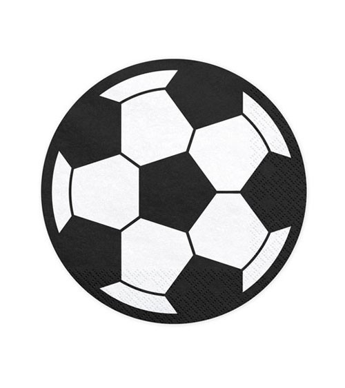 Fußball-Servietten - 13,5 cm - 20 Stück