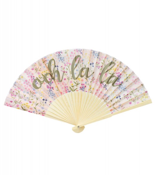 Papierfächer mit Blumenmuster "Ooh la la"