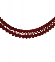 Seidenpapiergirlande - braun - 4 m