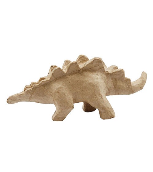 Dinosaurier aus Pappmaché zum Bemalen - 9 cm