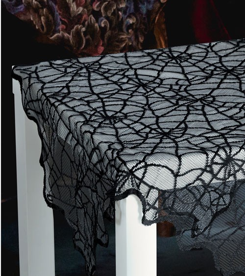 Spinnennetz-Tischdecke aus Spitze - 75 x 100 cm