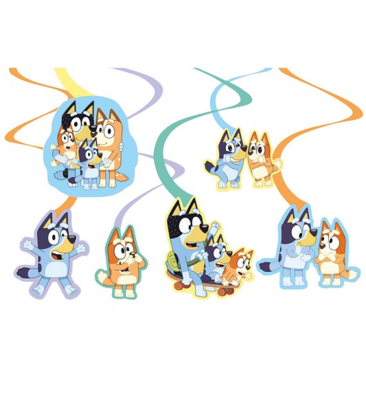 Spiralgirlanden "Bluey" - 6-teilig