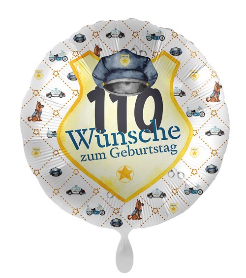 Folienballon "Police Academy" - 110 Wünsche