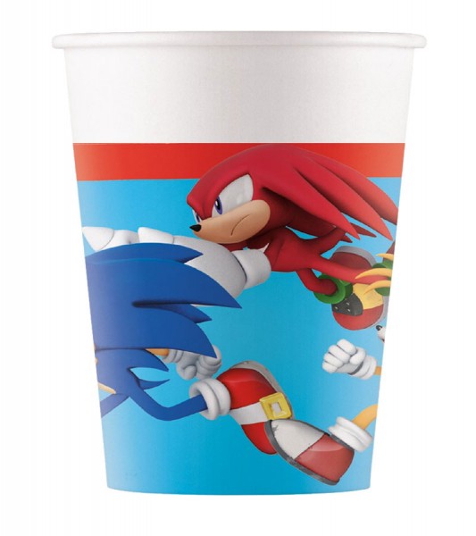 Pappbecher "Sonic - The Hedgehog" - 8 Stück