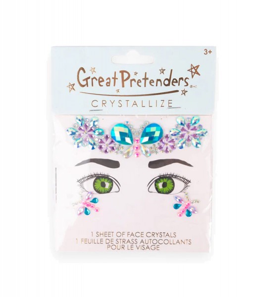 Face Crystals für Kinder "Schmetterling"
