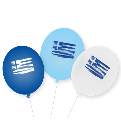 Luftballons "Griechenland" - 9 Stück