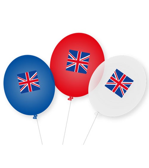 Luftballons "Großbritannien" - 9 Stück