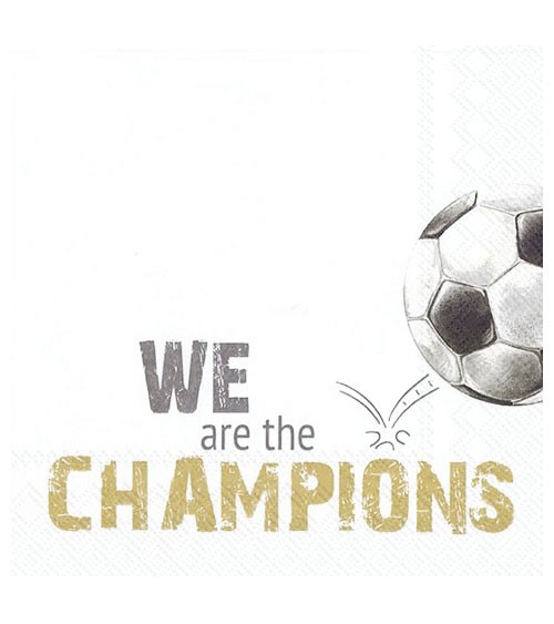 Servietten "We are the Champions" - 20 Stück