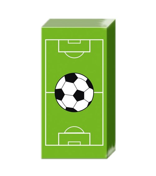 Papiertaschentücher "Fußballfeld" - 10 Stück