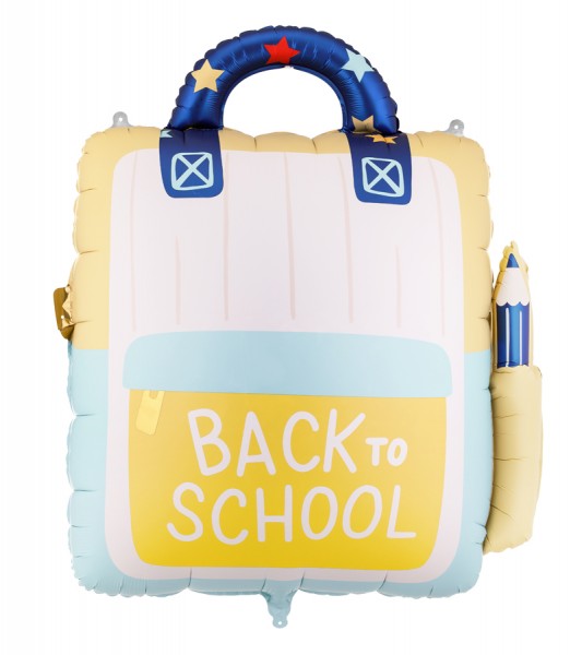 Supershape-Folienballon "Schulrucksack" - 94 x 108 cm