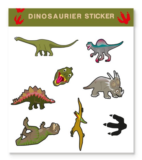 Sticker "Dinosaurier" - 1 Bogen