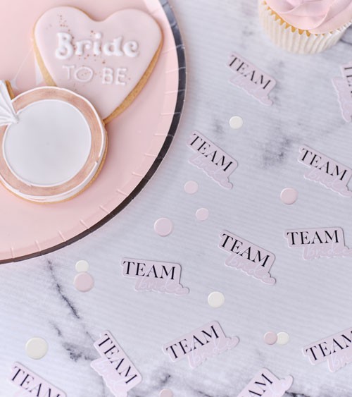 Team Bride Konfetti - blush, schwarz - 14 g