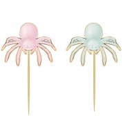 Picks "Spinnen" - grün, rosa, gold - 10-teilig