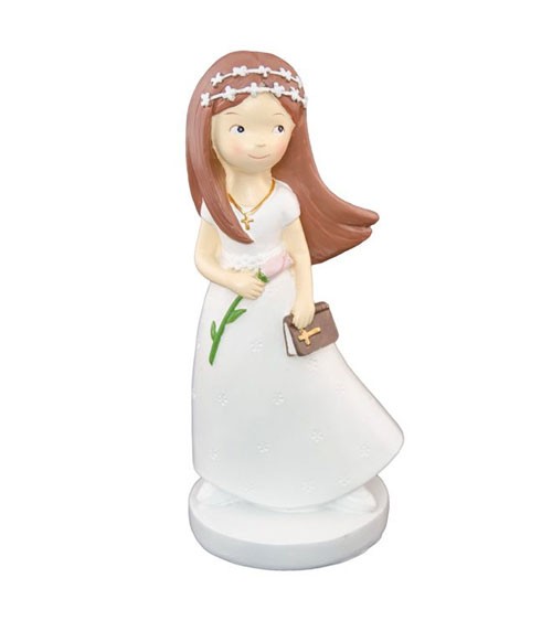 Deko-Figur "Mädchen mit Bibel" - 15 cm