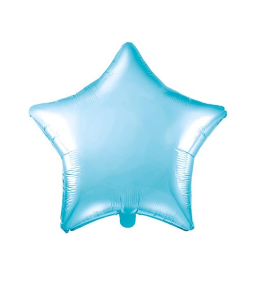 Stern-Folienballon - sky blue - 48 cm