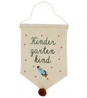 Wandbehang "Kindergartenkind" - Rakete - 22 x 32 cm