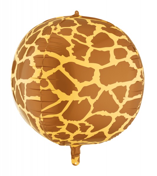 Kugel-Folienballon mit Giraffenmuster - 75 cm