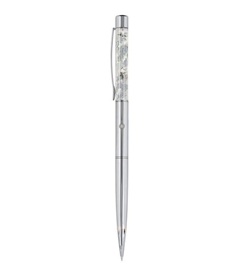 Leuchtender Glitzer-Kugelschreiber - 16 cm - sortiert