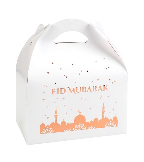 Geschenkboxen "Eid Mubarak" - rosegold - 4 Stück