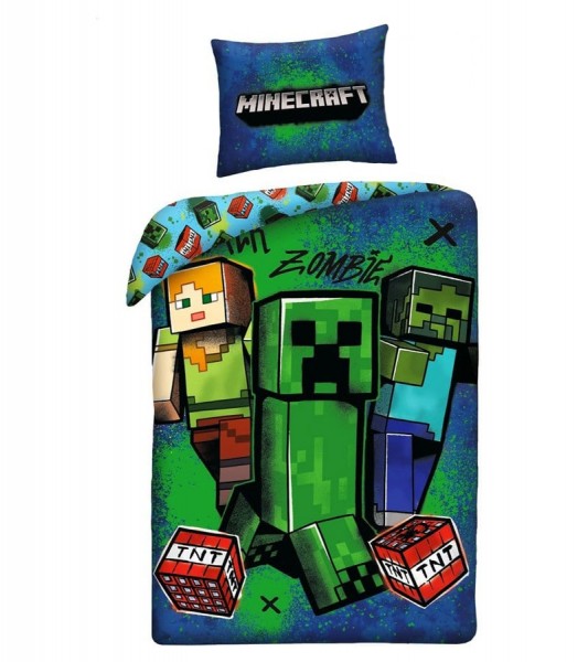 Bettwäsche "Minecraft" - TNT - 140 x 200 cm / 70 x 90 cm
