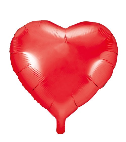 Herz-Folienballon - rot - 61 cm