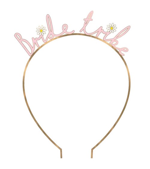 Bride Tribe-Haarreif aus Metall - rosa, rosegold