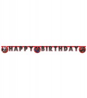 Happy Birthday Girlande "Spiderman World of Webs" - 2 m