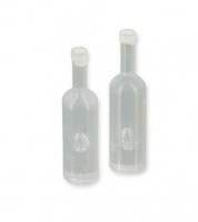 Plastikflaschen mit Verschluss - transparent - 1:12 - 2 Stück
