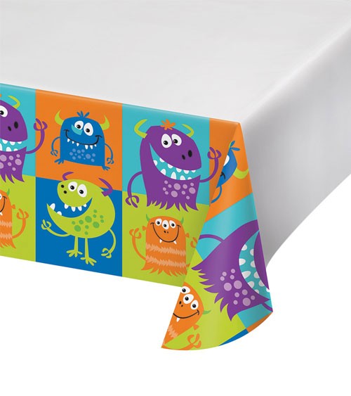 Kunststoff-Tischdecke "Monsterspaß" - 121 x 223 cm