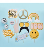 Photobooth-Set "Groovy" - 10-teilig