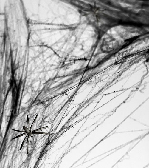 Spinnennetz aus Kunstfaser - schwarz - 60 g