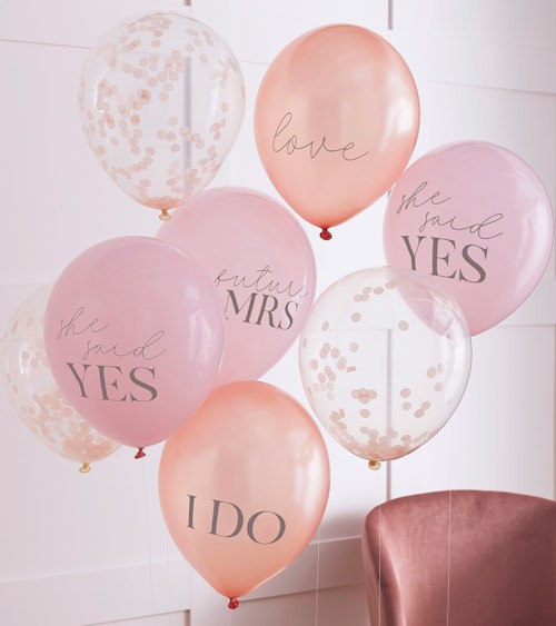 Luftballon-Set "Future Mrs" - 8-teilig