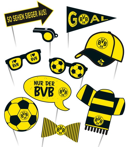 Foto-Accessoires-Set "BVB Dortmund" - 10-teilig